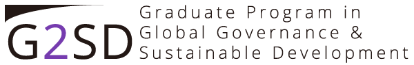 ロゴ：グローバルガバナンスと持続可能な開発プログラム（G2SD）
